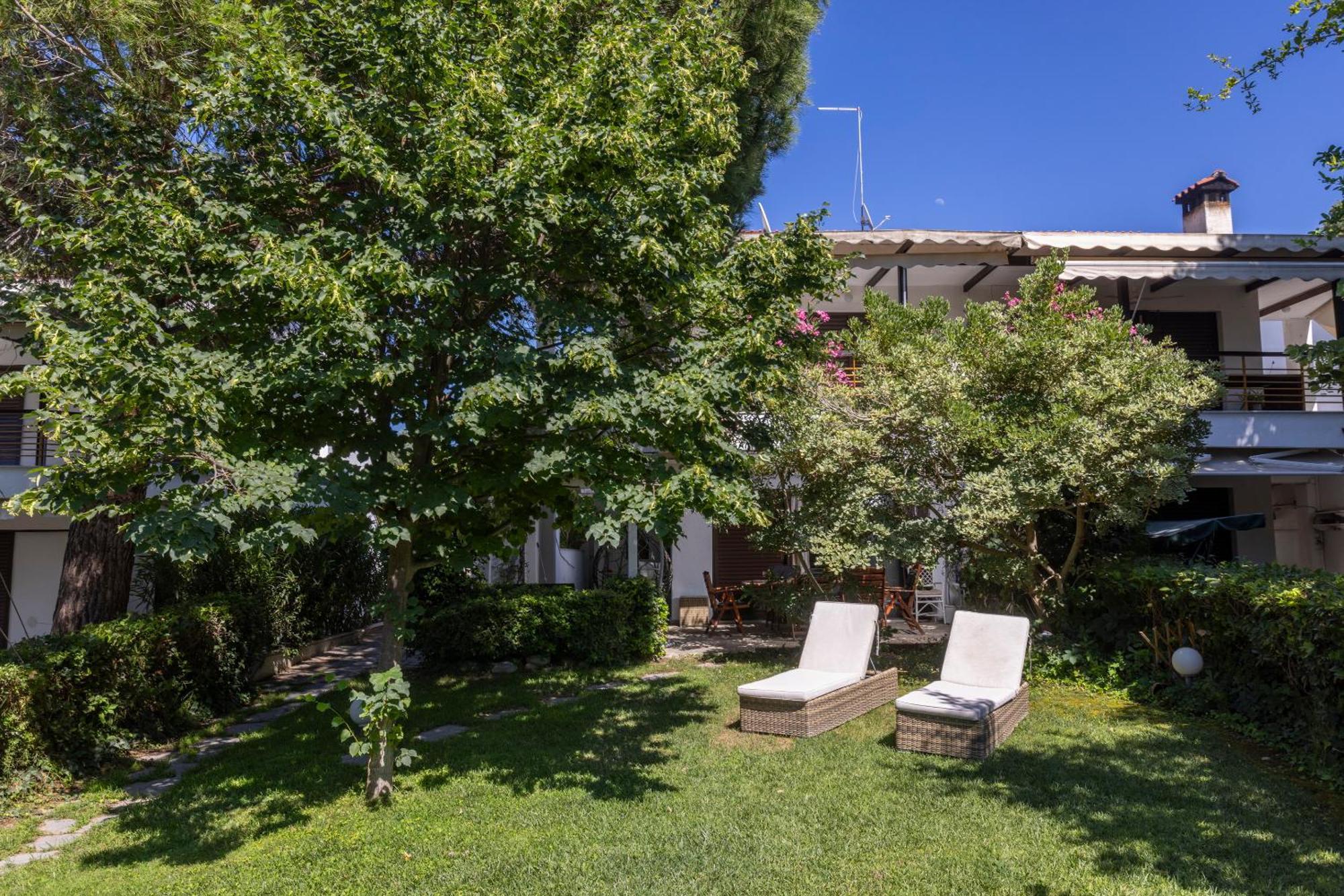 Lovely Villa 3 Min From The Beach Hanioti Exteriör bild